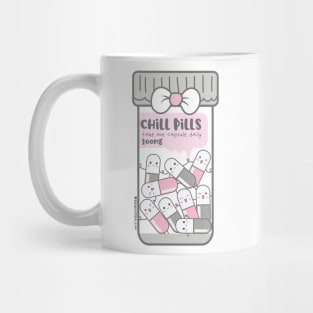 chill pills cute pills cartoon Mug